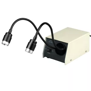AmScope 14-LED Dual Gooseneck Microscope Lights LED-14M - Picture 1 of 4