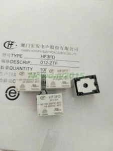 10PCS HF3FD/012-ZTF HF3FA/012-ZTF Power Relay 10A 250VAC 5 Pins - Picture 1 of 2