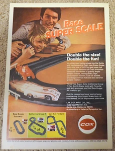 Cox Race Super Scale Baja California Can Am Raceway Track Sets Print Ads - Picture 1 of 1