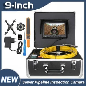 Kanalisationskamera mit Pipe Locator 9" Monitor 512HZ Pipeline Inspection Camera - Picture 1 of 31