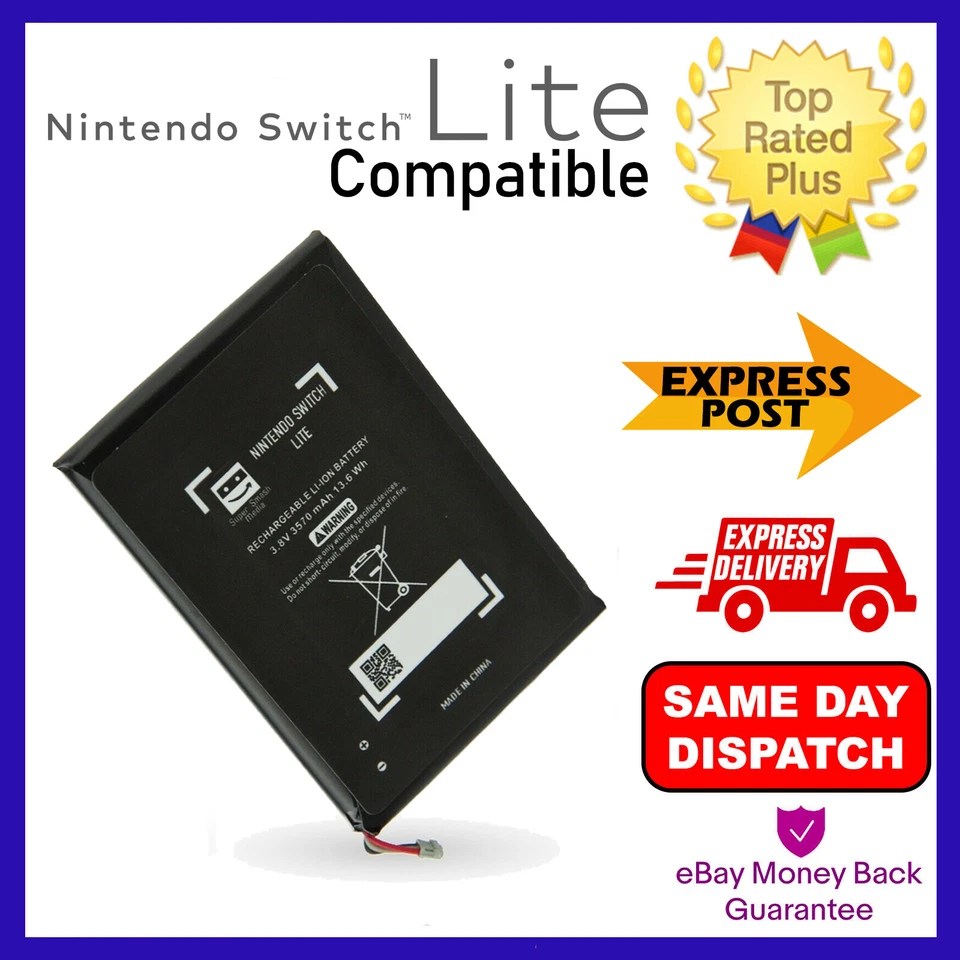SUPERSMASHMEDIA REPLACEMENT BATTERY FOR NINTENDO SWITCH LITE CONSOLE 3570MAH - NEW