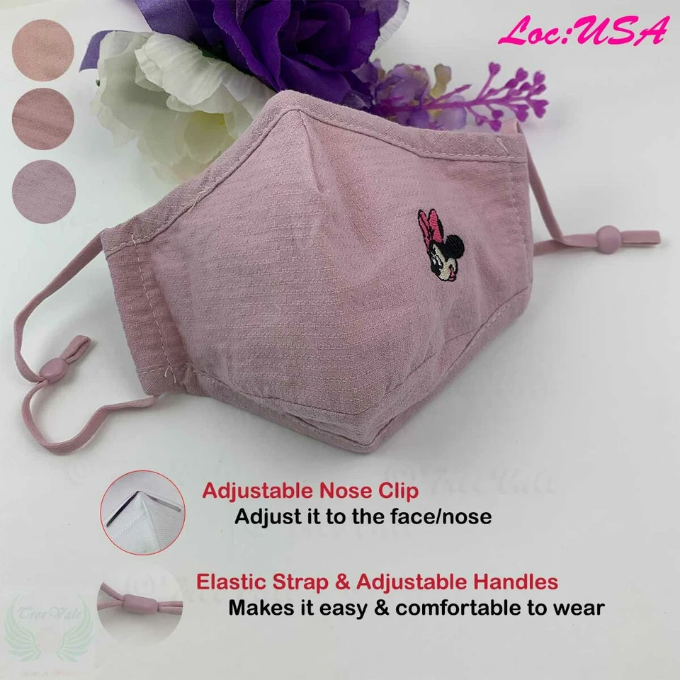 Mascarilla facial reutilizable lavable hecha a mano en stock de EE. UU. Foto 1 de 1