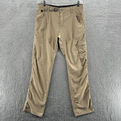 Prana Pants Mens 34x34 Roll Up Cargo Travel Hiking Belted Stretch Zion Pants II - Изображение 1 из 4