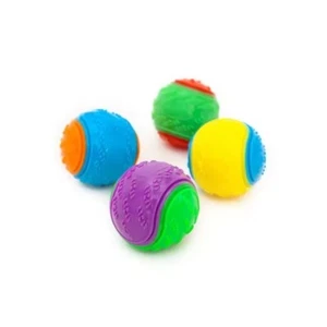 High quality dog squeaky tennis ball for your fury friend. Pack of 4 - Picture 1 of 5