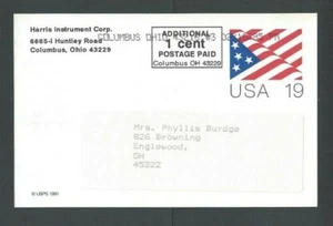 1995 Columbus Oh UX153 Officially Revalued By 1995 Rate Change At Columbus---- - Picture 1 of 1