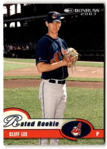 2003 Donruss Rated Rookie Cliff Lee #24 Cleveland Indians - Picture 1 of 2