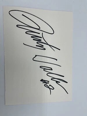 Rusty Wallace Autograph Signed Cardstock Nascar Racing Fan 2 Large - Image 1 of 4