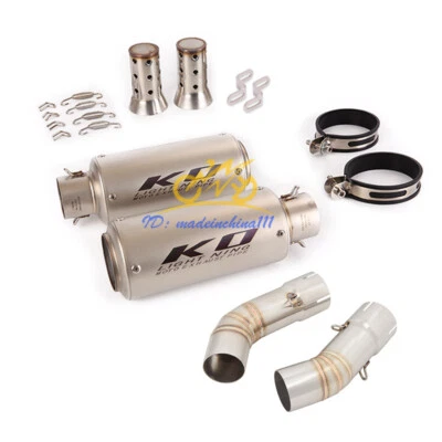 Tubo de escape de enlace medio deslizable 51 mm silenciadores tubo escape para Ducati 848 1098 1198 Foto 1 de 4