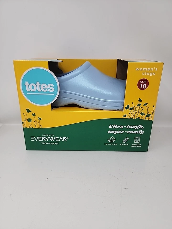 Totes Women’s Clog Size 8 Veggies Ultra Tough Super Comfy Lightweight Durable