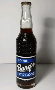 NEW FULL 1968 OLD VINTAGE BARQ'S ROOT BEER BOTTLE ACL SODA BOTTLE POP BOTTLE - Picture 1 of 19