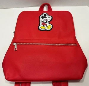 Disney Store Shop Disney Mochila Roja Mickey Mouse Correas Ajustables Excelente - Imagen 1 de 20