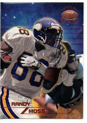 1998 Topps Stars Randy Moss #66 Bronze Parallel #d/8799 RC Minnesota Vikings HOF - Image 1 of 2