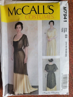 McCall's Costume Pattern Dress Downton Abby, Titanic Size 14-22 New  - Image 1 of 2