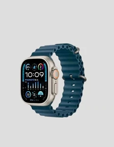 Apple Watch Ultra 2 49mm Titangehäuse Blau Ocean Armband - ( MRF63FD/A) - Bild 1 von 4