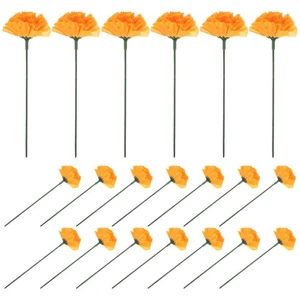  1 Juego Flores de Caléndula Artificiales Naranja - Cabeza de Caléndula 2" A Granel con Tallos para - Imagen 1 de 17