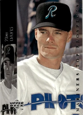 1994 Upper Deck Minors Tim Davis Riverside Pilots #224 - Image 1 of 2
