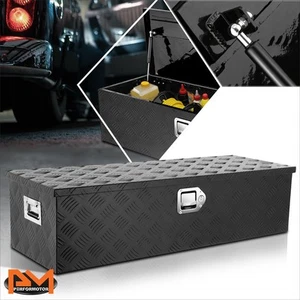 39"x13.4"x10" Aluminum Recessed Side Handle Powder-Coated Truck Tool Box Storage - Imagen 1 de 7