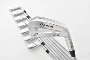 8PCS Mizuno MP-32 Iron Set 3-4-5-6-7-8-9-PW Dynamic Gold DG S200 Stiff RH Clubs - Picture 1 of 20