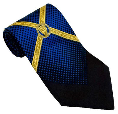 Corbata vintage Versace Istante barroca 100 % seda hecha en Italia LN Foto 1 de 4