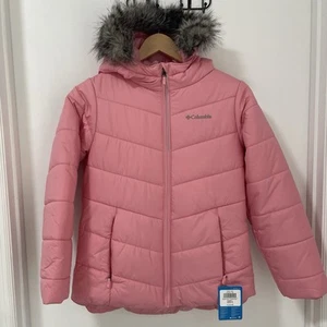 COLUMBIA Katelyn Crest II Hooded Jacket - Pink (Youth L) - Picture 1 of 4