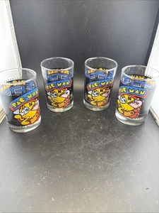 Vintage Pac-Man glasses Arby’s collector series 1980 Set of four - Picture 1 of 8