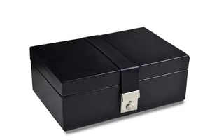 Genuine Leather Storage Box for Storing Chess Pieces 3" to 4" - Picture 1 of 6