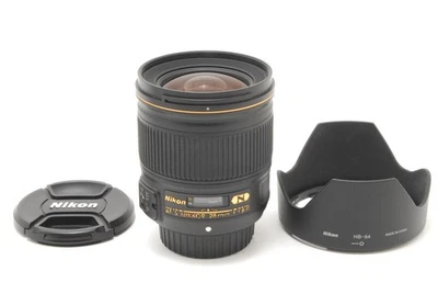 [MINT] Nikon AF-S Nikkor 28mm f/1.8 G Wide Angle Prime Lens  w/ Hood From JAPAN - Image 1 of 4