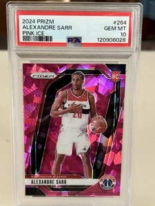 2024-25 Panini Prizm - Alexandre Sarr #264 Pink Ice Prizm (RC) - Picture 1 of 2