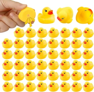 50 Stück Gummienten in großen Mengen, Sortiment Enten für Jeep Enten Schwimmer Badespielzeug - Bild 1 von 11