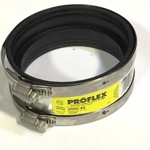 New Fernco 3000-44 Proflex 4" CI TO 4" PL, ST, XH CI - EPDM SHIELDED COUPLING - Picture 1 of 8