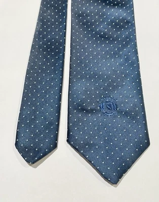 Corbata clásica de poliéster OLEG CASSINI 53” azul marino blanco lunares corbata para hombre de colección Foto 1 de 3