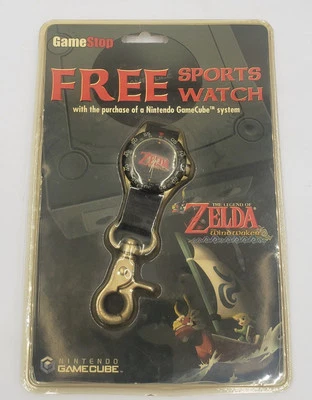 VINTAGE NINTENDO GAMECUBE LEGEND OF ZELDA WIND WAKER SPORTS WATCH WITH PACKAGING - Image 1 of 4