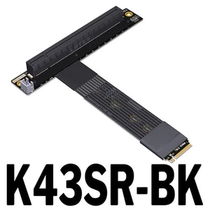 PCIe 5.0 x4 Extension Cable M.2 For NVMe M-key to X16 For STX Graphic Card Cable - Imagen 1 de 26