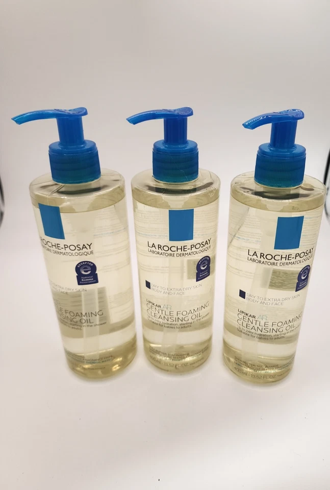 PACK de 3 aceites limpiadores en espuma suave La Roche Posay Lipikar AP+ 13,52 OZ cada uno Foto 1 de 1