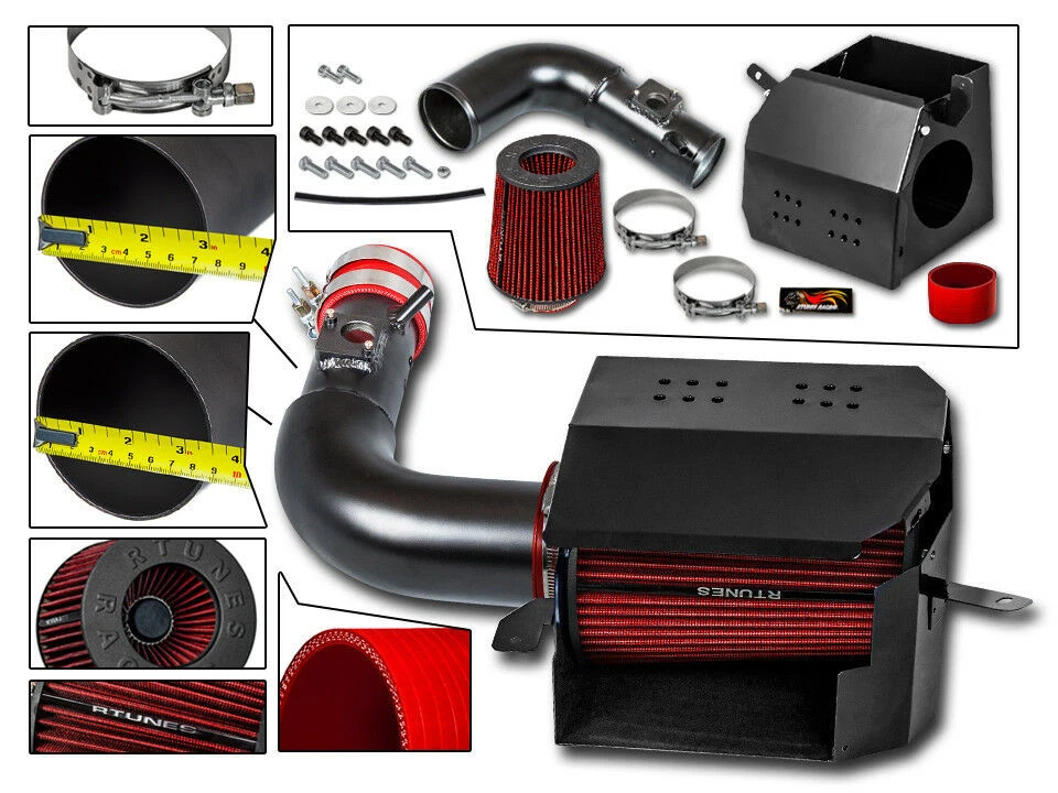 Kit de entrada de ar protetor térmico RTunes V2 para 2013-2020 FRS BRZ 86 2.0L H4 +filtro - Imagem 1 de 4