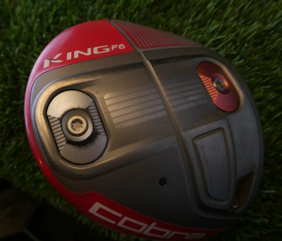 COMO NUEVO Damas Ajustable Loft COBRA KING F6 Driver Matriz Personalizada Corbata Roja Grafito Foto 1 de 4