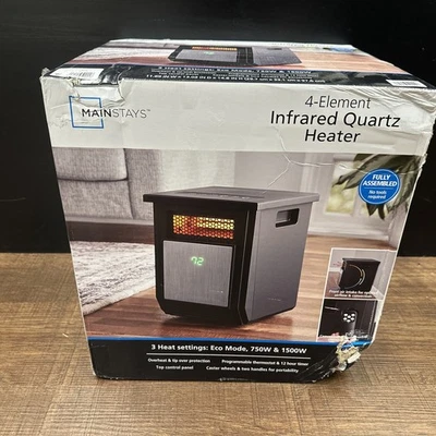 Mainstays Infrared Quartz Remote 1500W Heater - Image 1 of 4