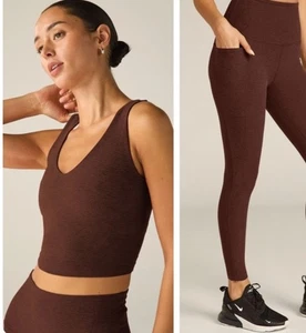 Beyond Yoga Spacedye Good Day serbatoio ritagliato cioccolato erica usato in ottime condizioni - Foto 1 di 6