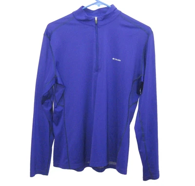 Camisa para mujer Columbia mediana púrpura térmica 1/4 cremallera manga larga omnicalor top Foto 1 de 4