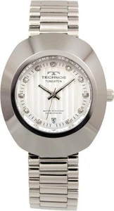 Technos Watch Tungsten Date T9C12SS Men's Silver - Picture 1 of 1