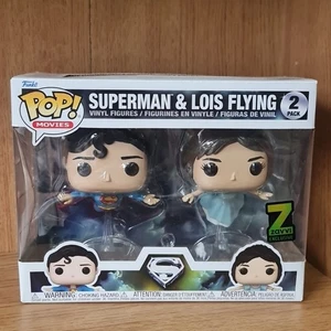 Funko Pop! Movies Superman & Lois Flying 2 Pack Vinyl Figures Zavvi Exclusive - Picture 1 of 6