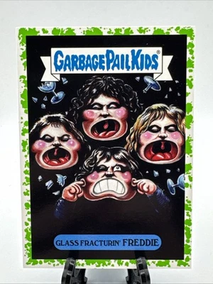 Garbage Pail Kids Glass Fracturin' Freddie 18a 2017 Battle of the Bands GREEN - Image 1 of 2