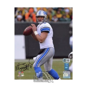 Matthew Stafford Autographed Detroit 8x10 Football Photo - BAS (Black Ink) - Picture 1 of 1