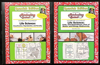 4th & Up -NOTEBOOKING CENTRAL FOLDABLES - LIFE SCIENCE (2 books) SPANISH EDITION - Image 1 of 4