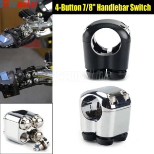 Universal 7/8" 22MM Handlebar Switch Control Push Button Momentary Start Switch - Picture 1 of 27