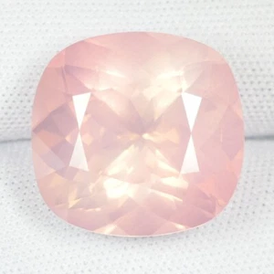 22.00 ct SHIMMERING BEST ROSE NATURAL ROSE QUARTZ - SQ Cushion GEMS See VdoFL - Picture 1 of 3