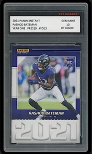RASHOD BATEMAN 2021 PANINI INSTANTÁNEO AÑO UNO 1 PRIMER GRADO 10 TARJETA DE NOVATO RADIOCONTROL #YO13 - Imagen 1 de 1