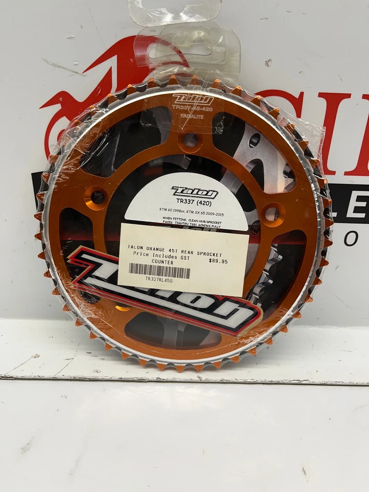 TALON REAR SPROCKET KTM 65 SX , HUSKY TC65, GAS GAS MC65 45 teeth - Image 1 of 1