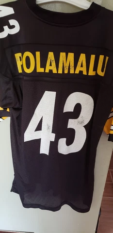 PITTSBURGH STEELERS TROY POLAMALU NFL  FOOTBALL JERSEY SIZE MEDIUM ADULT Cover