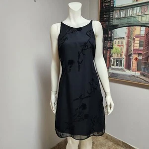 Helene Blake Damen schwarz geprägt Cocktailkleid Größe 5/6 - Bild 1 von 4
